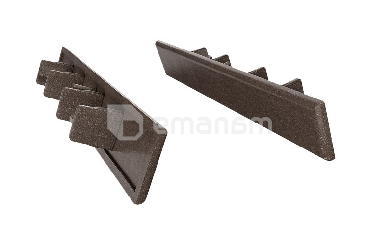 საცობი ტერასის ფიცრის Bergdeck BDZD03 კაკალი 150x25 მმ 12 ც