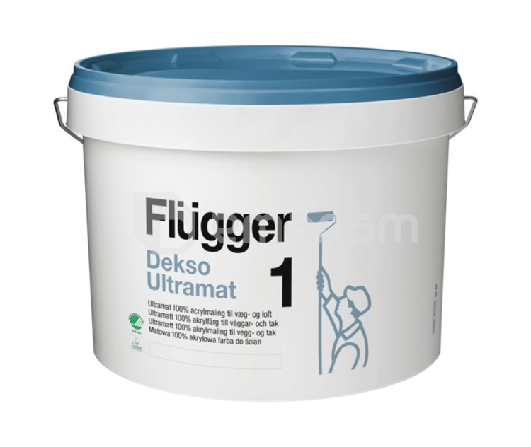 საღებავი ინტერიერის ექსტრარეცხვადი Flugger Dekso 1 Ultramat 10 ლ