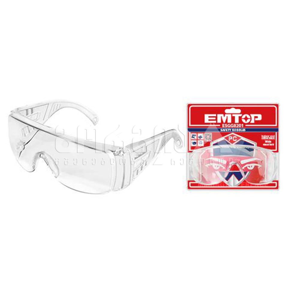 დამცავი სათვალე თეთრი Emtop-ESGG0201