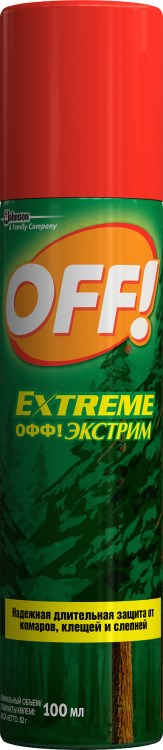კოღოების და ტკიპების საწინააღმდეგო სპრეი OFF! ექსტრიმი 100 მლ