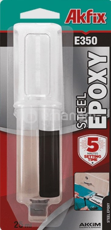 წებო ეპოქსიდური Akfix Steel E350 25 მლ.