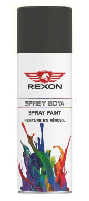 საღებავი სპრეი Rexon შავი პრიალა 200 მლ