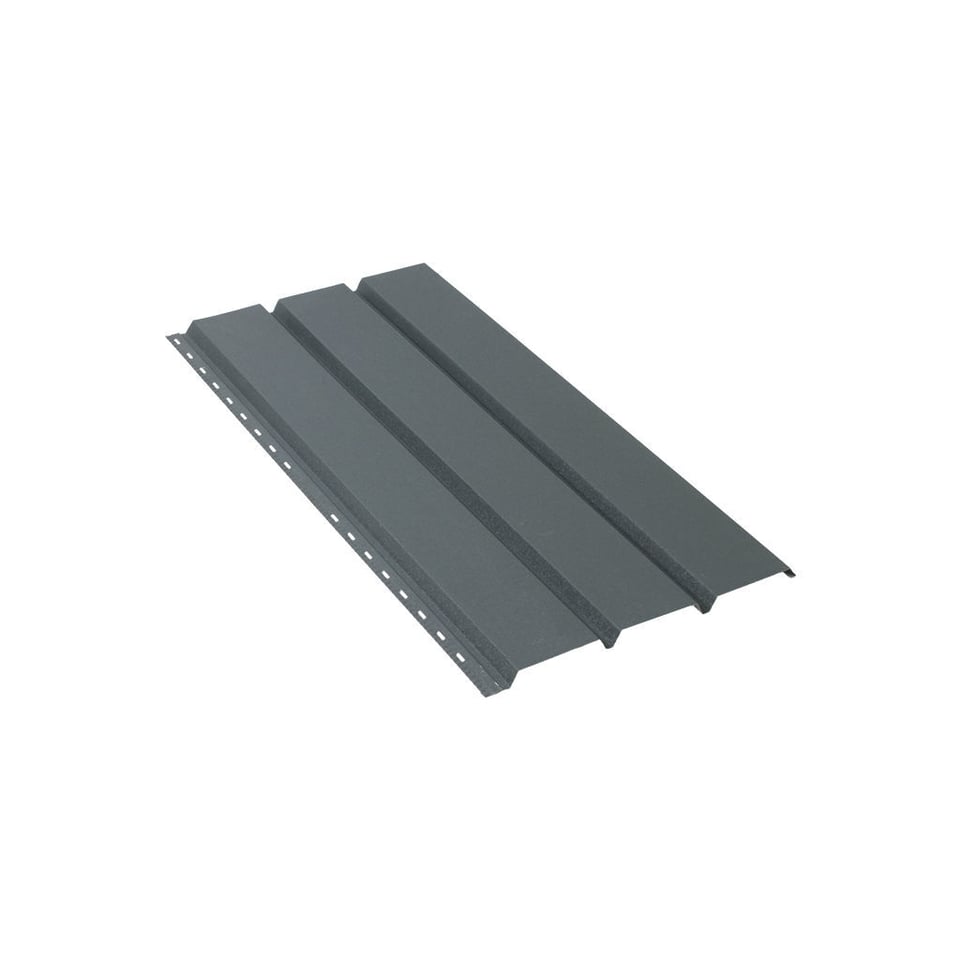 84-იანი ფერადი თუნუქის საიდინგი 0.50X345 ხაოიანი RAL 7024 NOVA