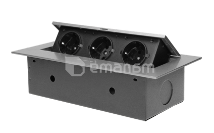 ბუდე ავეჯის ORNO 3х16А Schuko IP20 1371G