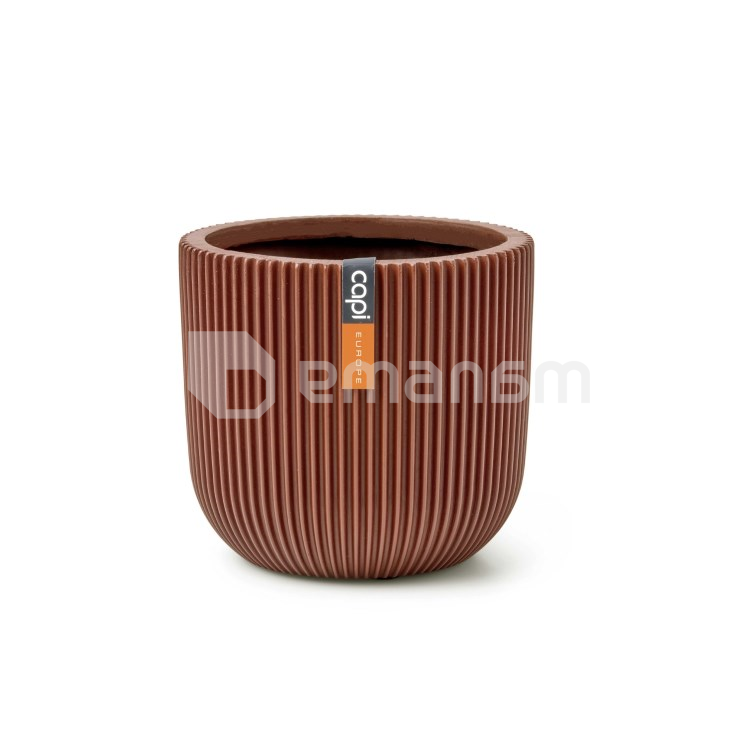 ქოთანი ყვავილის Capi Europe Planter ball Groove 17x15სმ წითელი