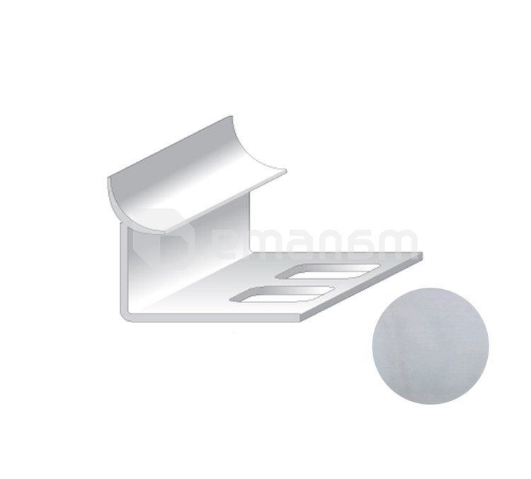შიდა კუთხე ფილის Salag PVC 9/2500 მმ Marm. ნაცრისფერი