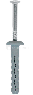 დიუბელი უნივერსალური UNIPLUG Koelner 8x40მმ სჭვალით 5,0x60 მმ 6 ც B-UNIFIX-08+  ბლისტი
