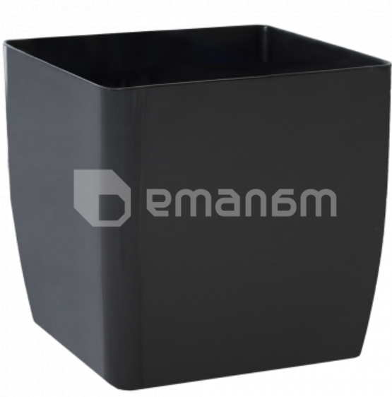 ქოთანი პლასტმასის Aleana Kvadro 16x16x15,5 სმ გრანიტი