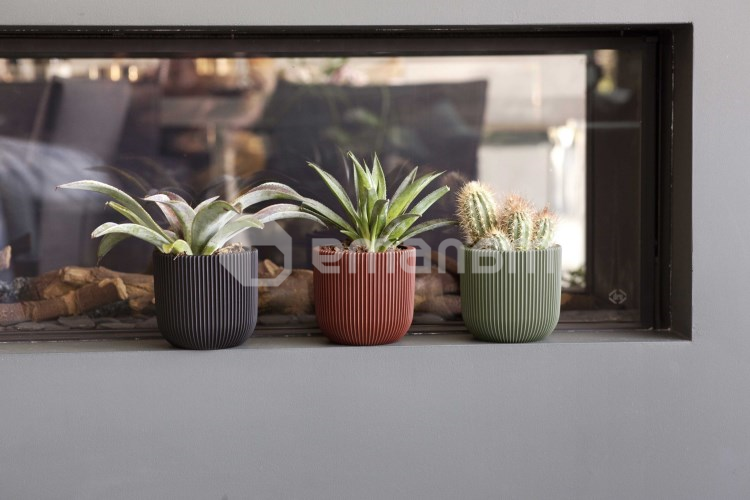 ქოთანი ყვავილის Capi Europe Planter ball Groove 14x13სმ მწვანე