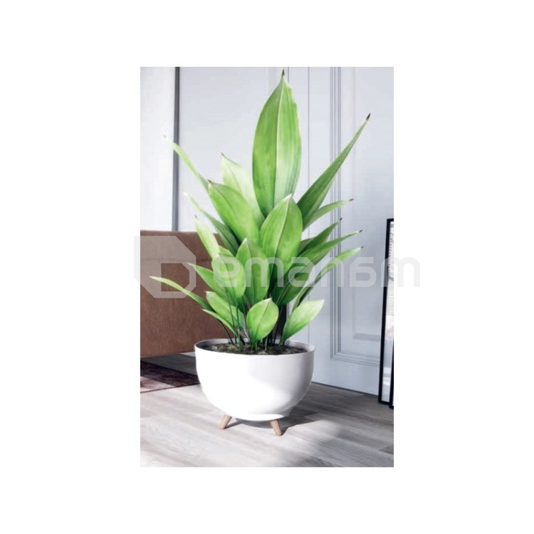 საყვავილე ქოთანი ფეხებით FORM PLASTIC Bowl Satina 40 თეთრი