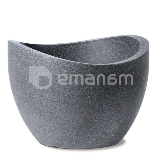 ეზოს პლასტმასის ქოთანი Scheurich 250/40 PLANTER SCHWARZ GRANIT