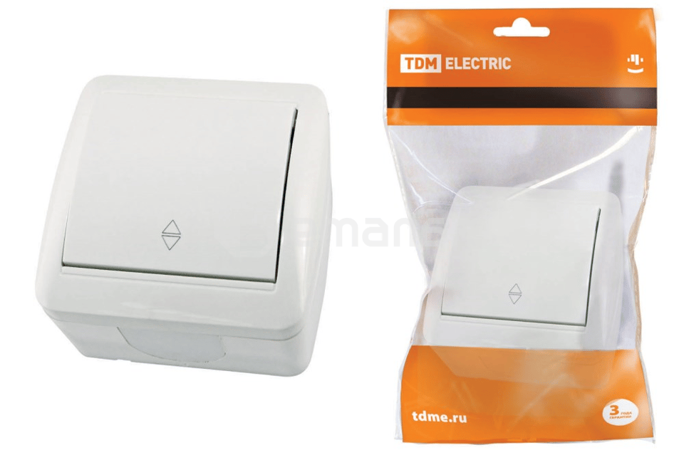 ჩამრთველი გამავალი TDM 1 69x67x37