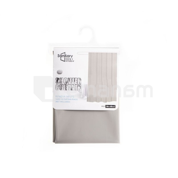 აბაზანის ფარდა Sanitary ware's window JS160002 კრემისფერი 180x180სმ