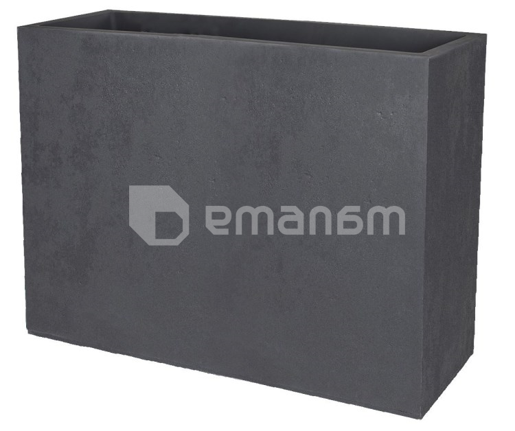 ქოთანი პლასტმასის EDA Plastiques LOFT L BASALT 78,5 X 29,5 X 60სმ 46ლ