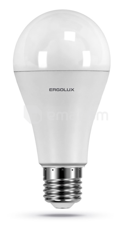 შუქდიოდური ნათურა Ergolux LED-A65-25W-E27-4K 4500K 25W E27