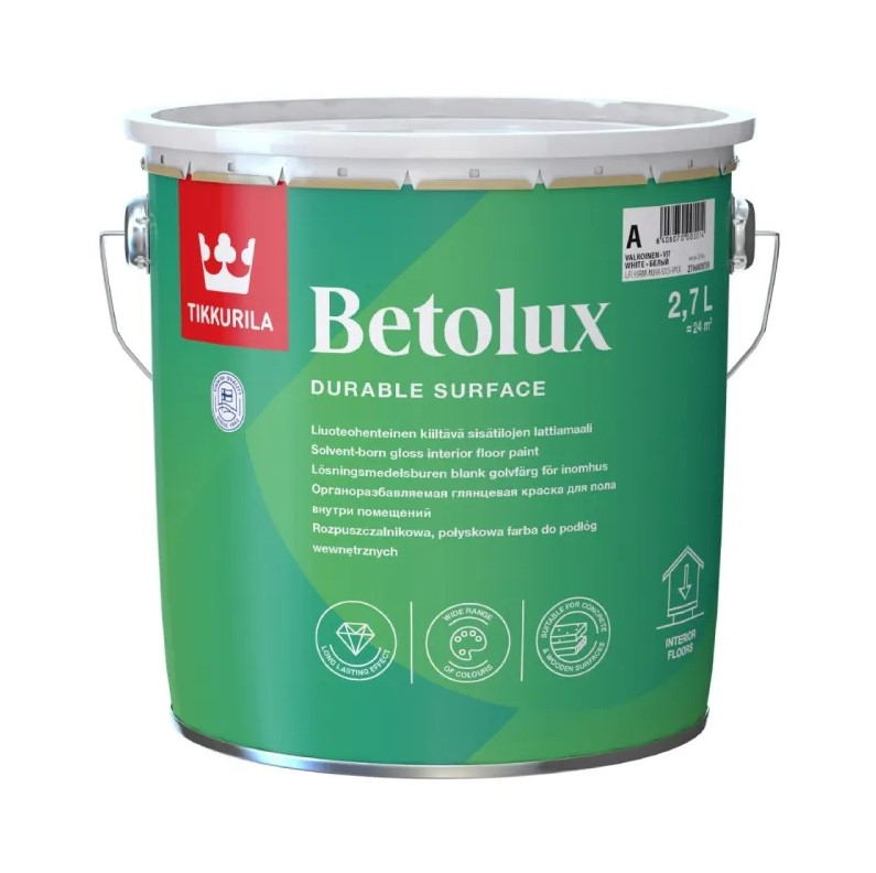 საღებავი იატაკის Tikkurila Betolux C 2,7 ლ