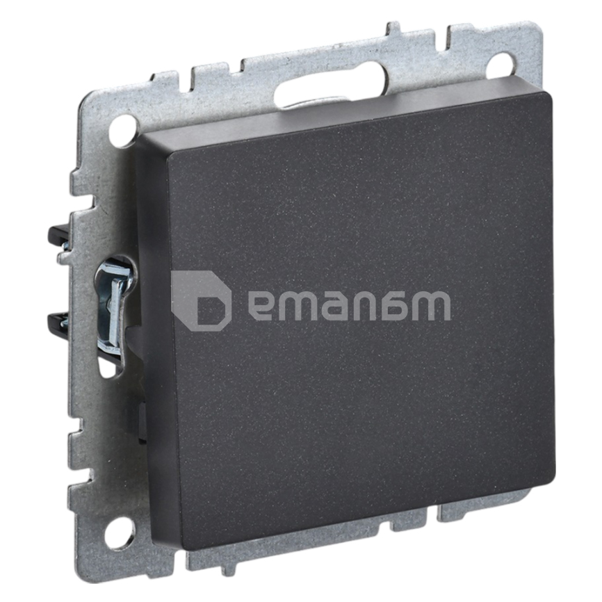 ჩამრთველი შუალედური IEK BRITE 1 10A VS10-1-3-BrCh შავი