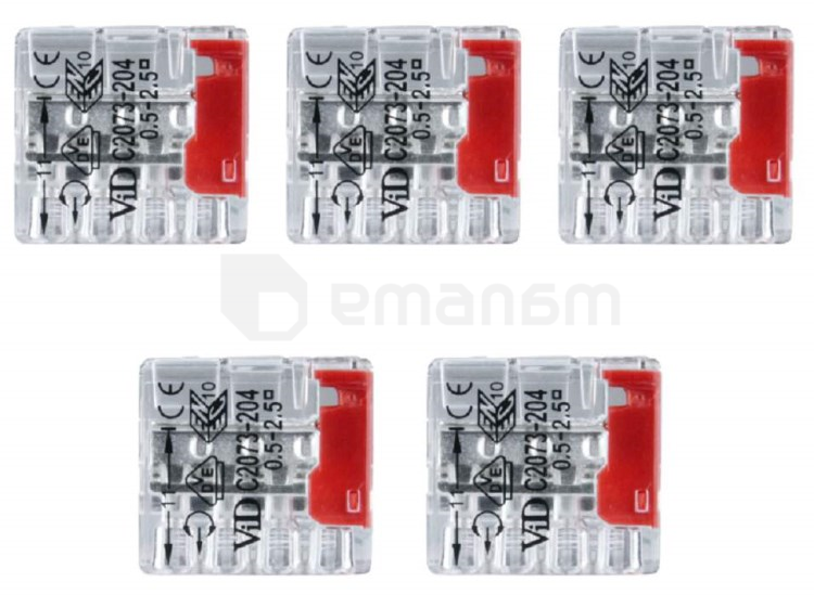 კლემა DPM 4x0.5 2.5mm 5ც BMSZ14N