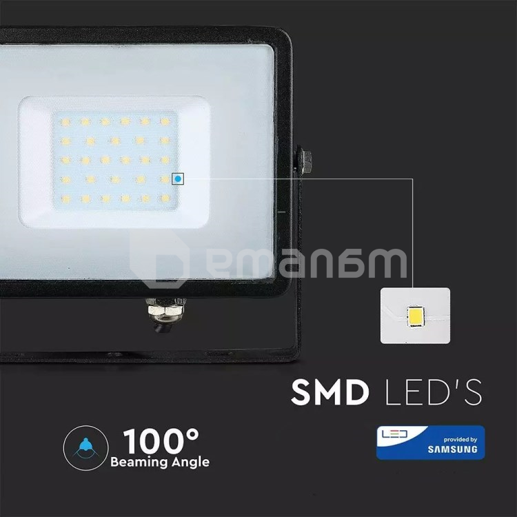პროჟექტორი V-TAC LED Samsung 402 IP65 6400K 30W