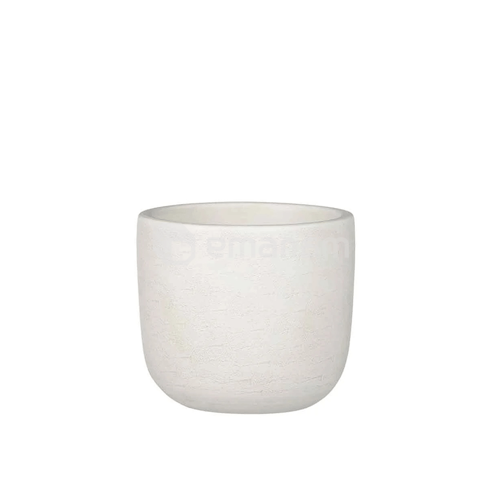 კერამიკული ქოთანი თეთრი Nora 16x17 სმ