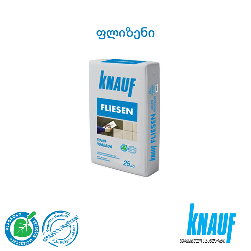 კერამიკული ფილების წებო AX Knauf K1 Fliesenkleber (25 კგ)