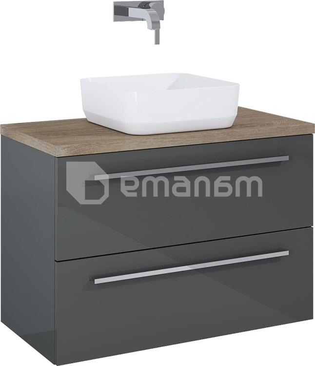 ტუმბო ჩამოსაკიდი Elita Kwadro Plus 166771 79.6x39.6 anthracite