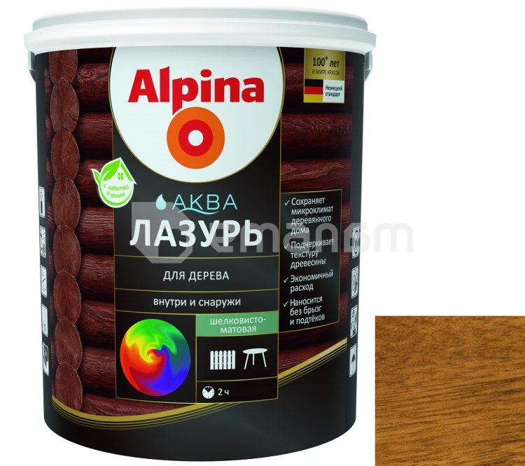 ლაჟვარდი-გელი ხისთვის მქრქალი Alpina მაჰაგონი 0.75 ლ