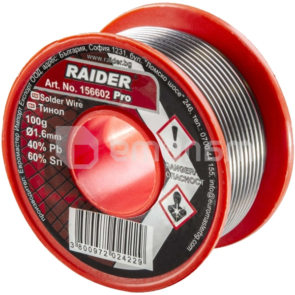 მავთული შედუღების Raider 1.6 მმ