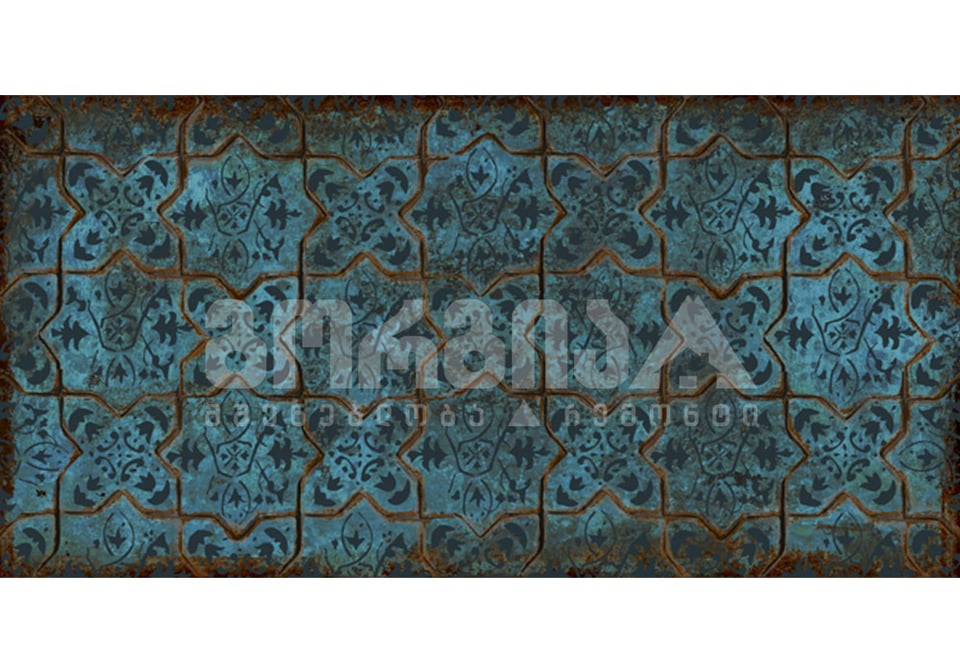 კაფელი BAROCCO ANTIQUE TURQUISE DEC 30*60