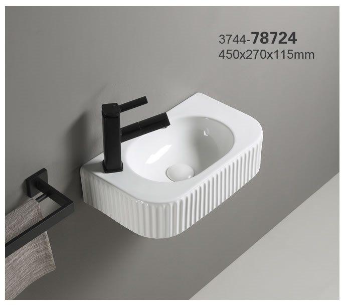 ხელსაბანი Pate 78724 Glossy თეთრი Reflone