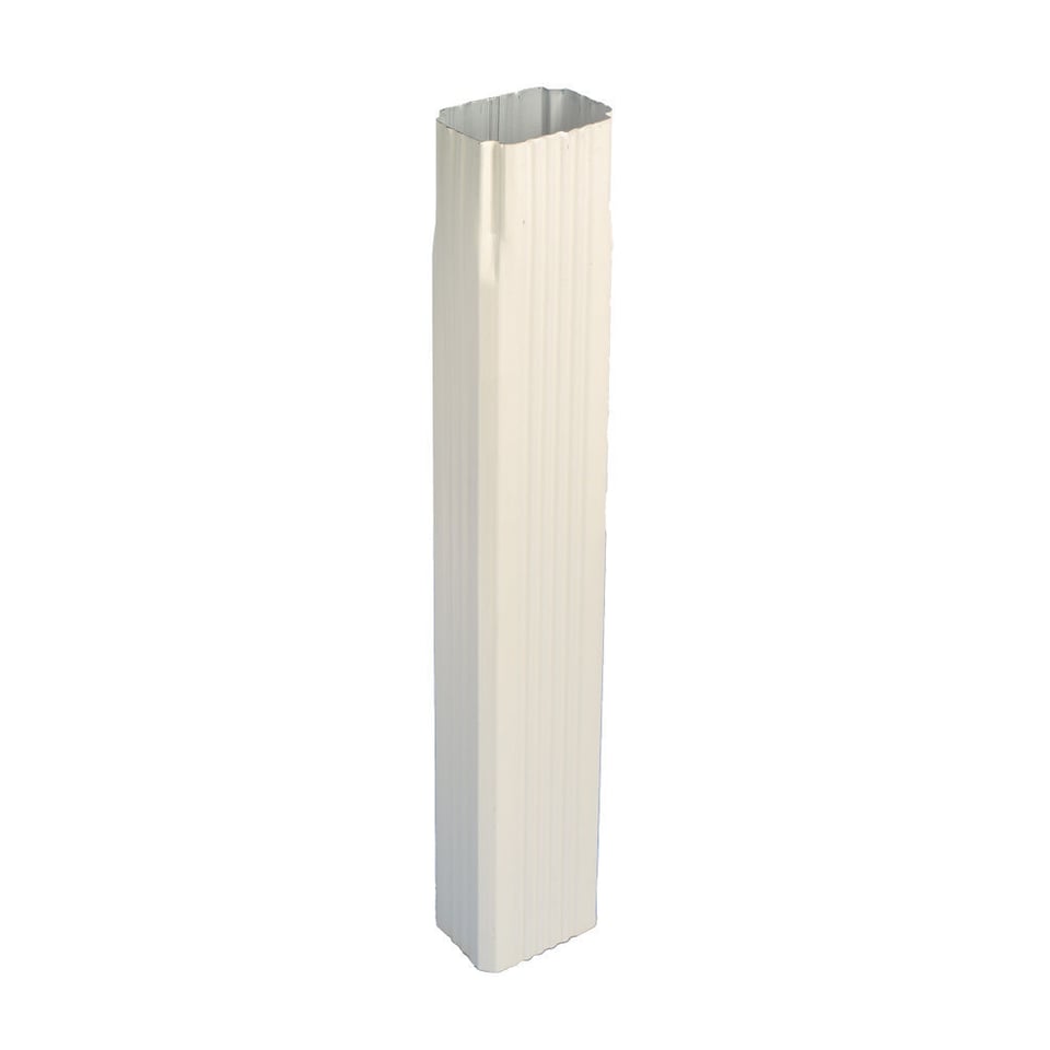 ოთხკუთხა წყალსაწრეტი მილი 0.50x350 RAL 9002 (2000 მმ.)