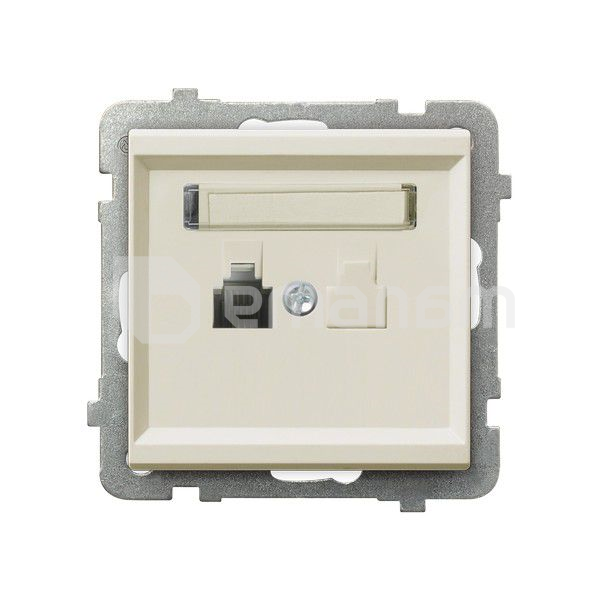 როზეტი ტელეფონის Ospel Sonata GPT-1R/m/27 1 განყოფილებიანი ჩალისფერი