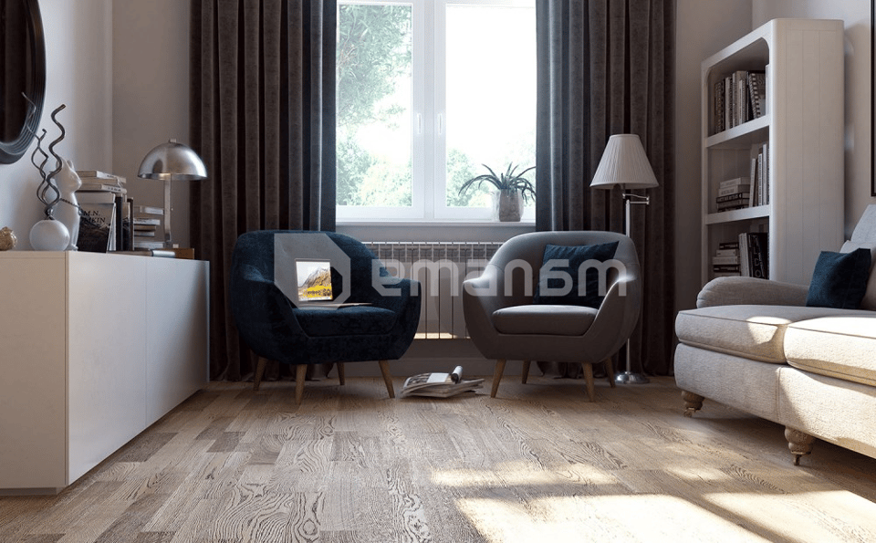 დაფა პარკეტის POLARWOOD მუხა URANIUM OILED 14x188x2266mm