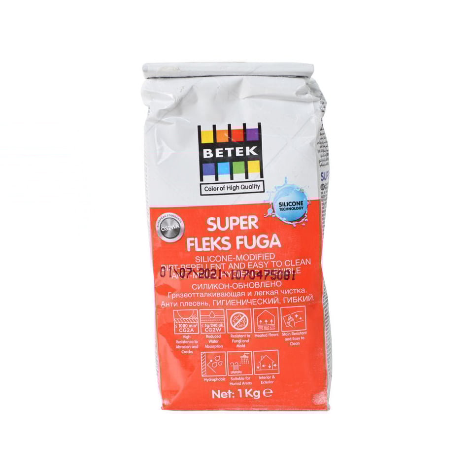 შემავსებელი შედგენილობა სილიკონით SUPER-FLEKS FUGA ბეჟი 8022  1 კგ