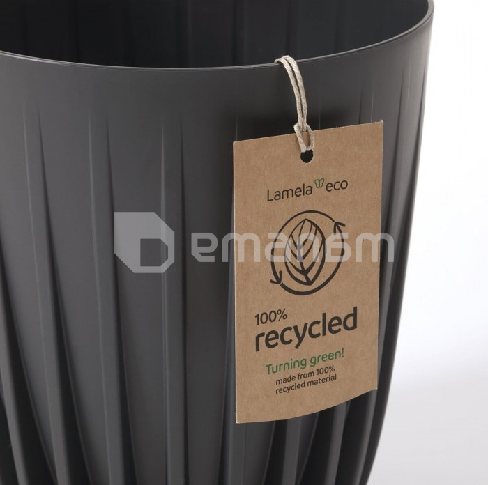 ქოთანი ყვავილის Lamela MIRA ECO 250 6,2ლ ანტრაციტი