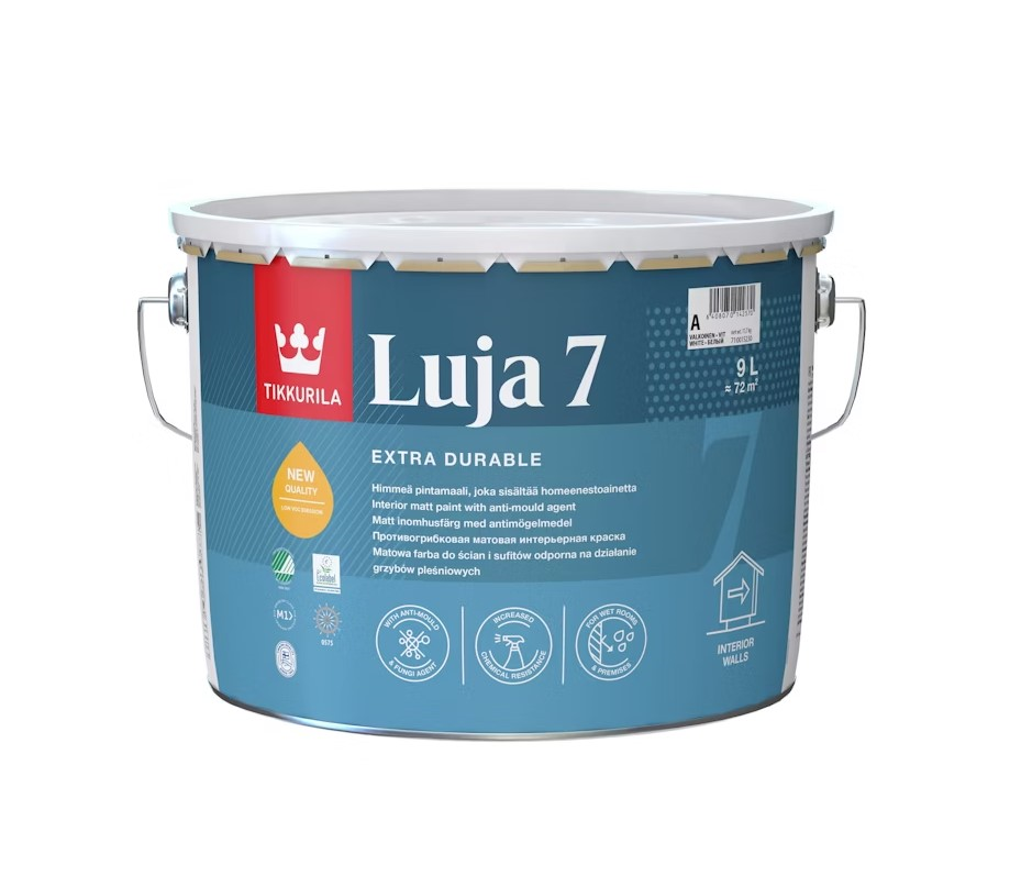 ინტერიერის საღებავი Tikkurila Luja 7 New C 9 ლ