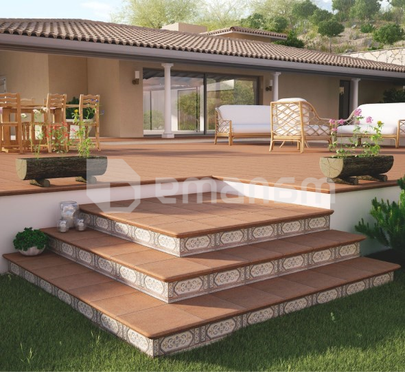 საფეხური კუთხის Azuliber Gredos Fiorentino 333x333 მმ