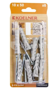 დიუბელი Koelner 8 ც B-FIX10+560 5x60mm ბლისტი