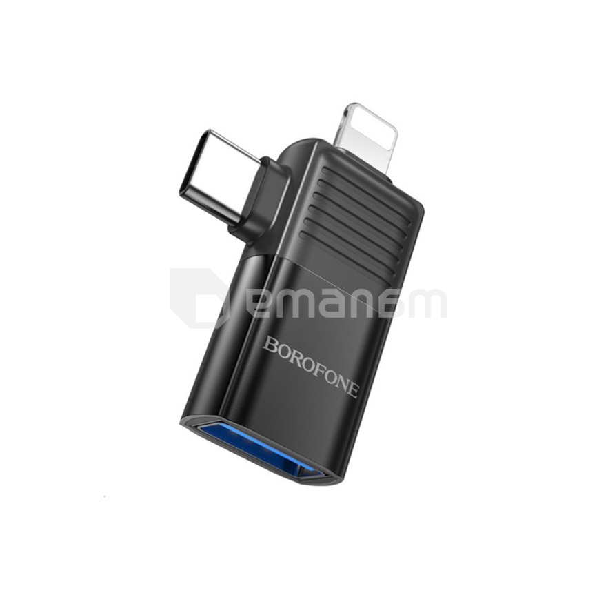 ადაპტერი Borofone USB C Lightning USB A