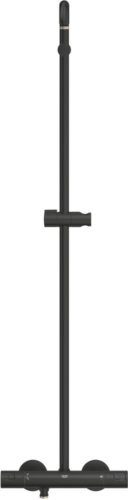 საშხაპე სისტემა შემრევით Grohe Vitalio Start System 250 Black თერმოსტატით