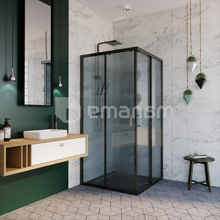 საშხაპე კარი  Alex Baitler АВ1490B4 90x90x200 cm დაბურული