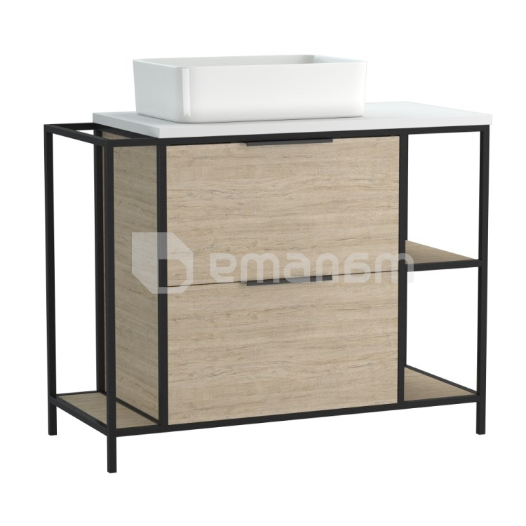 ტუმბო ნიჟარის Cersanit Bosquet 100 მუხა