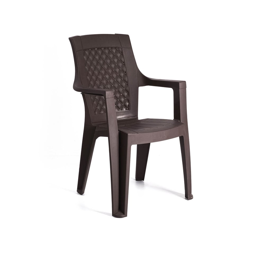 პლასტმასის სკამი POYRAZ PLASTIC CHAIR SAND1111 ყავისფერი