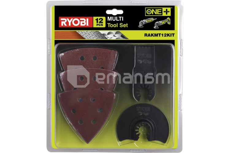 საცმების ნაკრები მულტიინსტრუმენტისთვის Ryobi RAKMT12KIT 12 ც