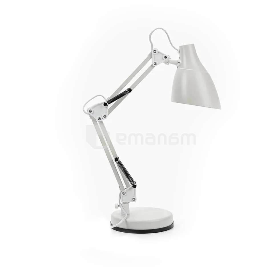 მაგიდის სანათი Rabalux Е27 ლითონი თეთრი