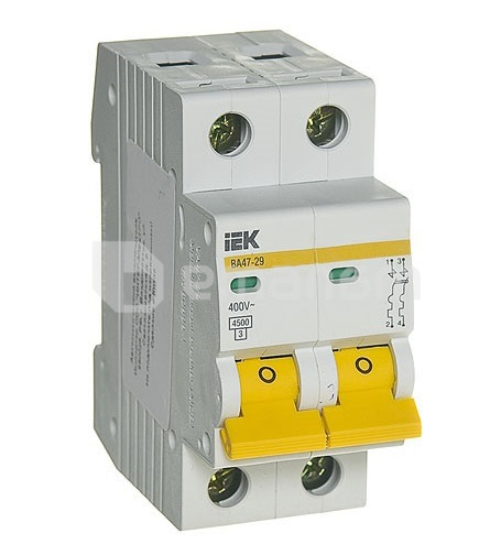 ავტომატური ამომრთველი IEK ВА47-29М 4,5kA 40A 2P C
