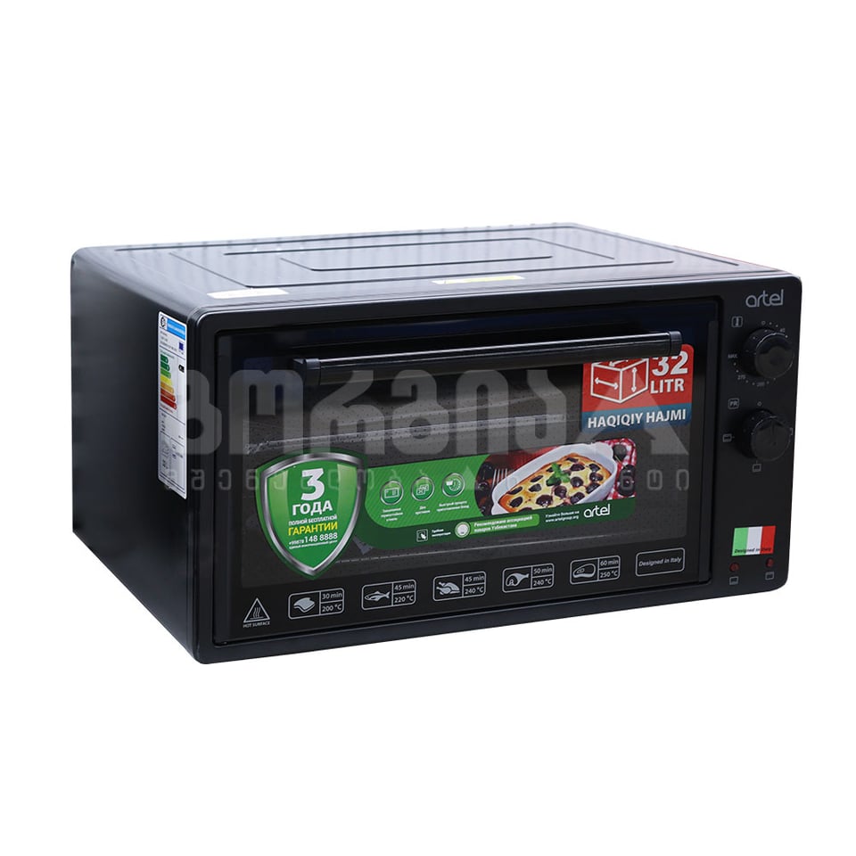 ელექტრო ღუმელი MD 3216 E Black-Black ARTEL