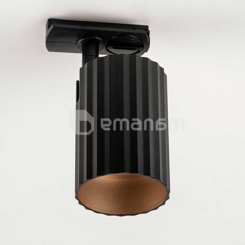 არხის სანათი New Light D8421 50W GU10 შავი ოქროსფერი