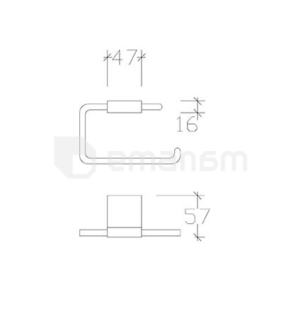 დამჭერი ტუალეტის ქაღალდის Tema 71110