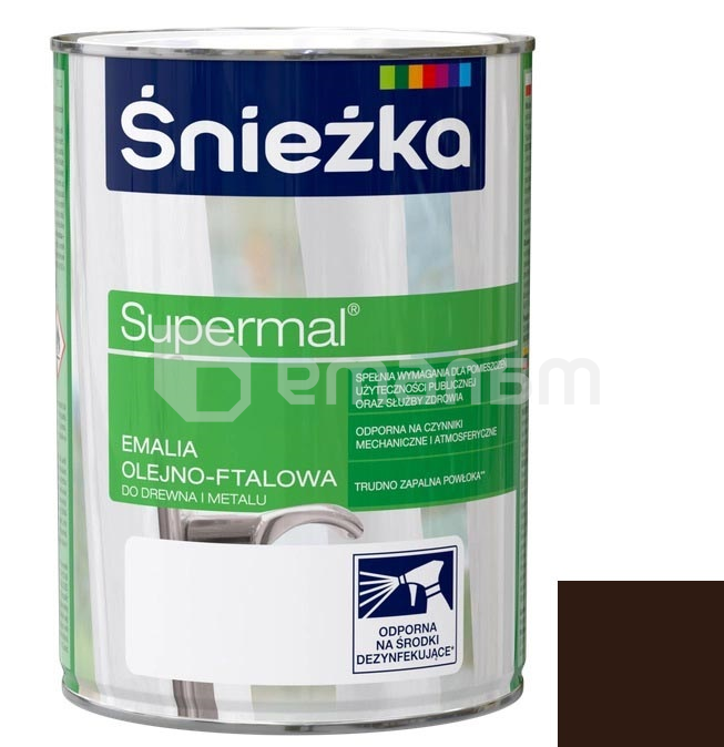 ემალი ზეთოვან-ფთალური Sniezka Supermal 2.5 ლ პრიალა შოკოლადისფერი